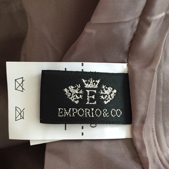 NWT Women’s Emporio & Co faux Suede Italian Luxury Blazer Jacket - Picture 7 of 10